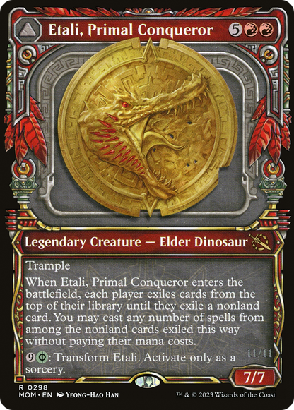 Etali, Primal Conqueror (Showcase) (MOM-298) [March of the Machine] Foil