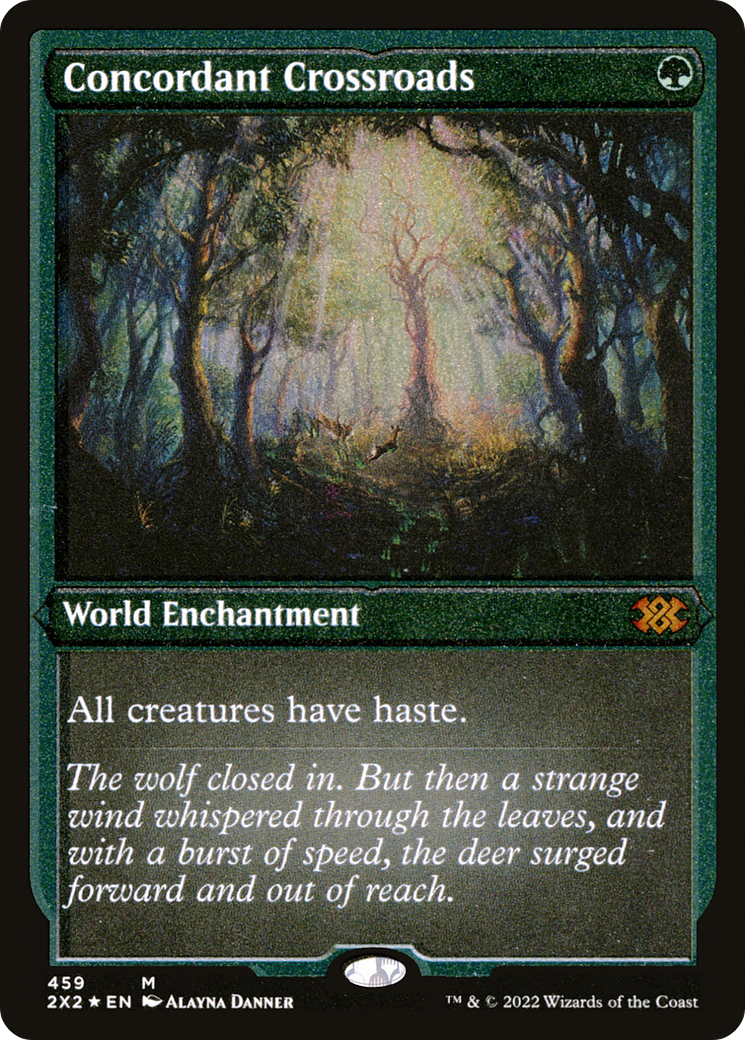 Concordant Crossroads (Foil Etched) (2X2-459) [Double Masters 2022] Foil