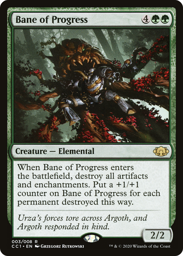 Bane of Progress (CC1-003) [Commander Collection: Green]