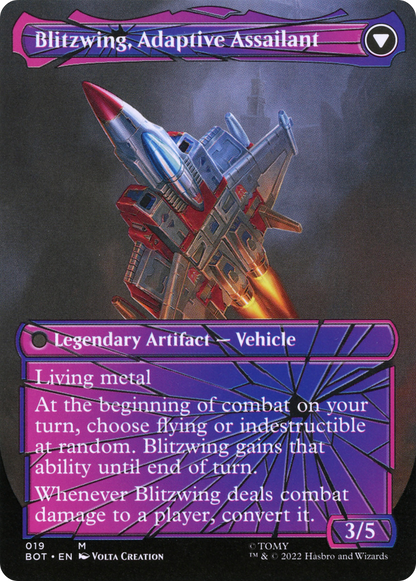 Blitzwing, Cruel Tormentor (Shattered Glass) (BOT-019) (Borderless) [Transformers] Foil