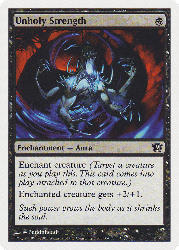 Unholy Strength (9ED-168) [9th Edition] Foil