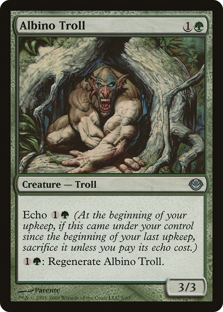 Albino Troll (DDD-003) [Duel Decks: Garruk vs. Liliana]