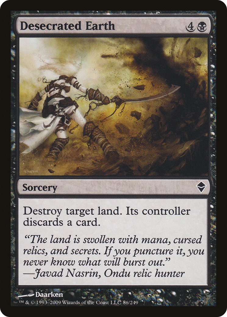 Desecrated Earth (ZEN-086) [Zendikar]