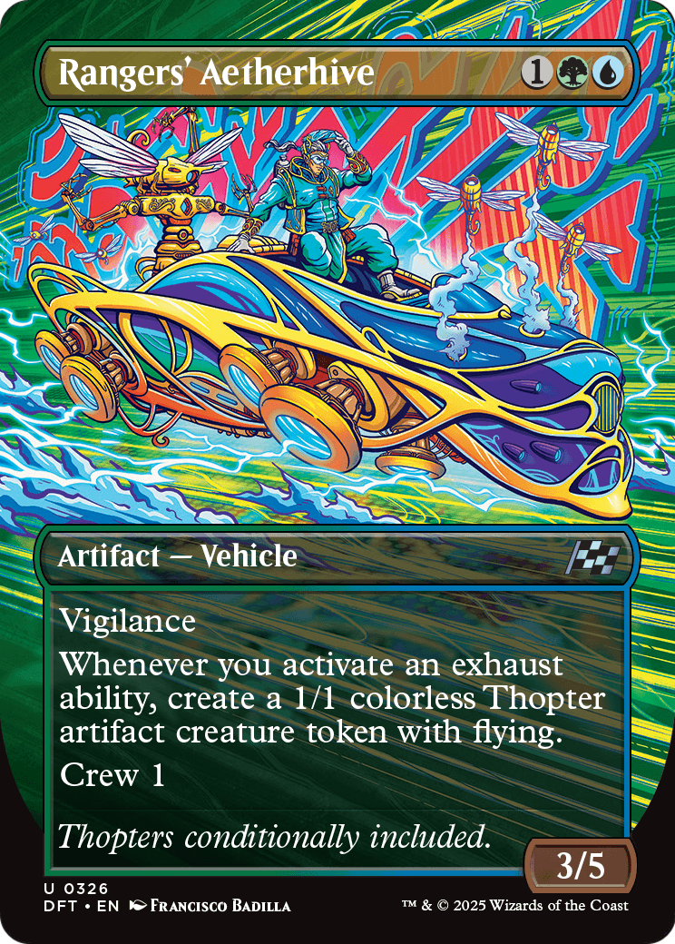 Rangers' Aetherhive (Borderless) (DFT-326) [Aetherdrift] Foil