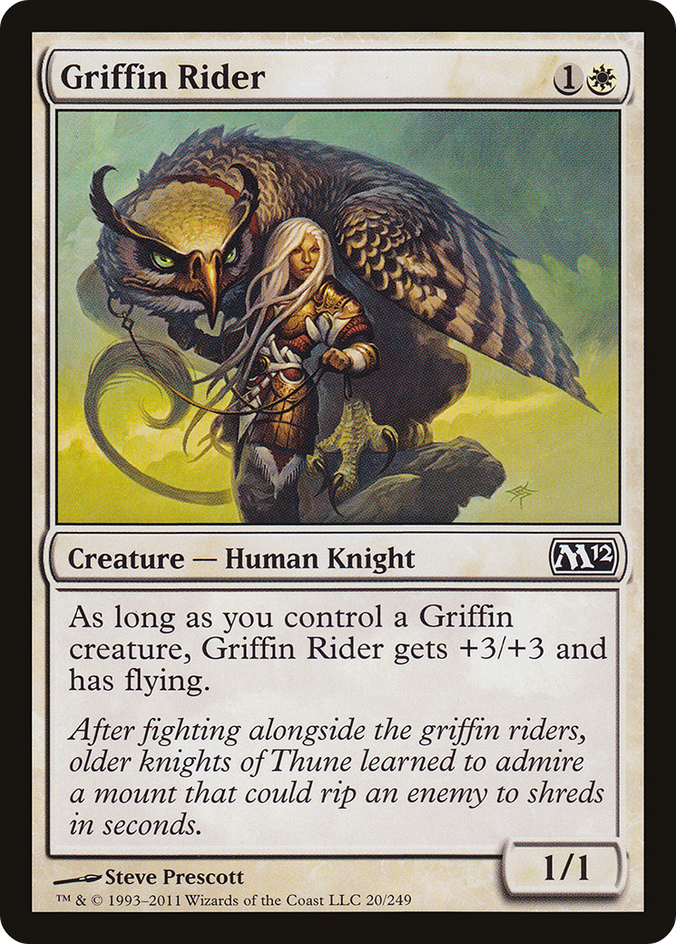 Griffin Rider (M12-020) [Magic 2012] Foil