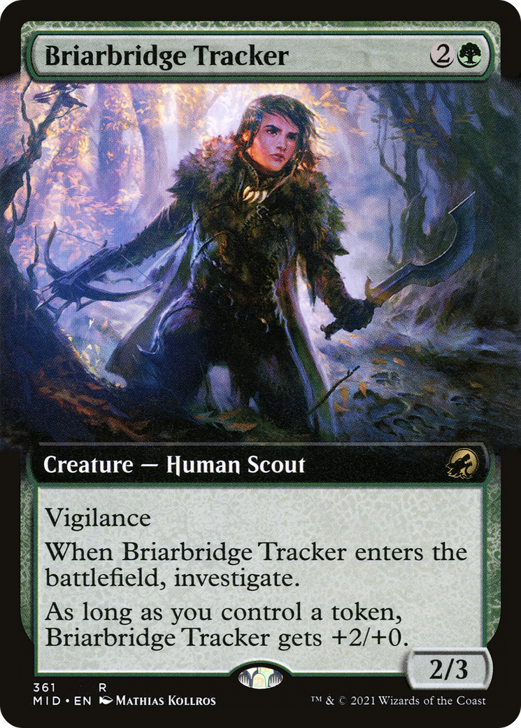 Briarbridge Tracker (Extended Art) (MID-361) [Innistrad: Midnight Hunt] Foil