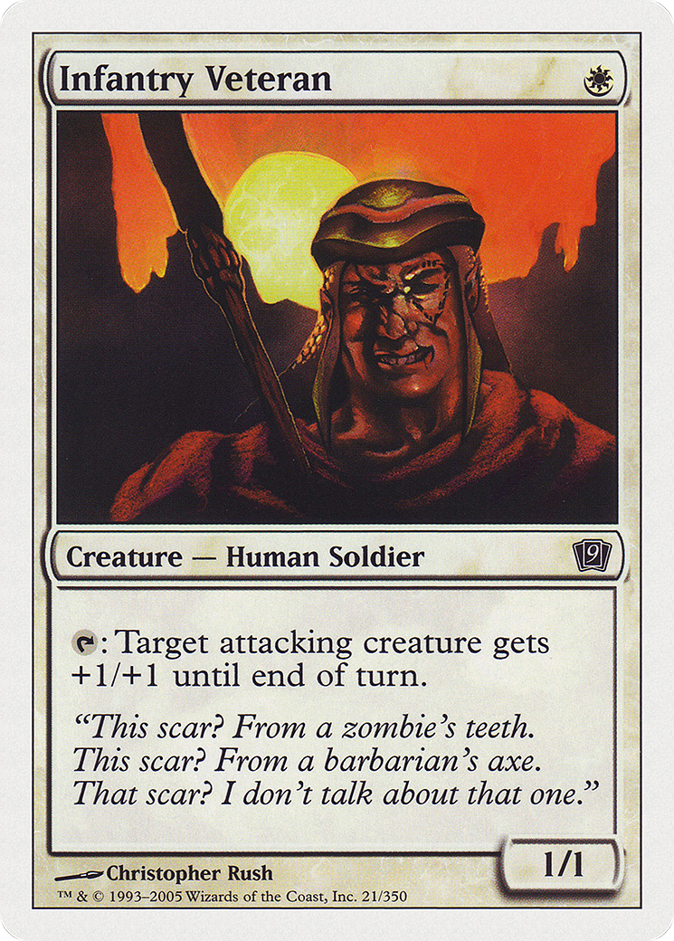 Infantry Veteran (9ED-021) [9th Edition] Foil