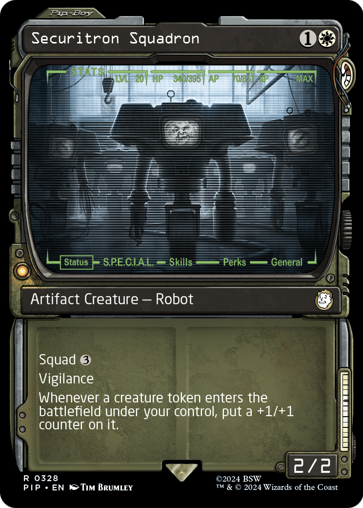 Securitron Squadron (Showcase) (PIP-328) [Fallout] Foil