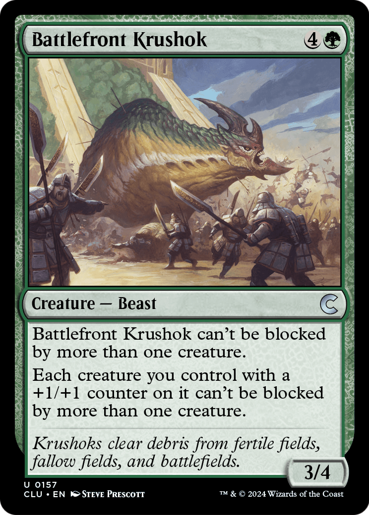 Battlefront Krushok (CLU-157) [Ravnica: Clue Edition]