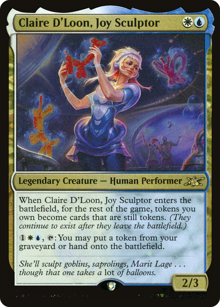 Claire D'Loon, Joy Sculptor (Galaxy Foil) (UNF-451) [Unfinity] Foil