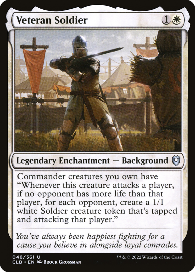 Veteran Soldier (CLB-048) [Commander Legends: Battle for Baldur's Gate] Foil