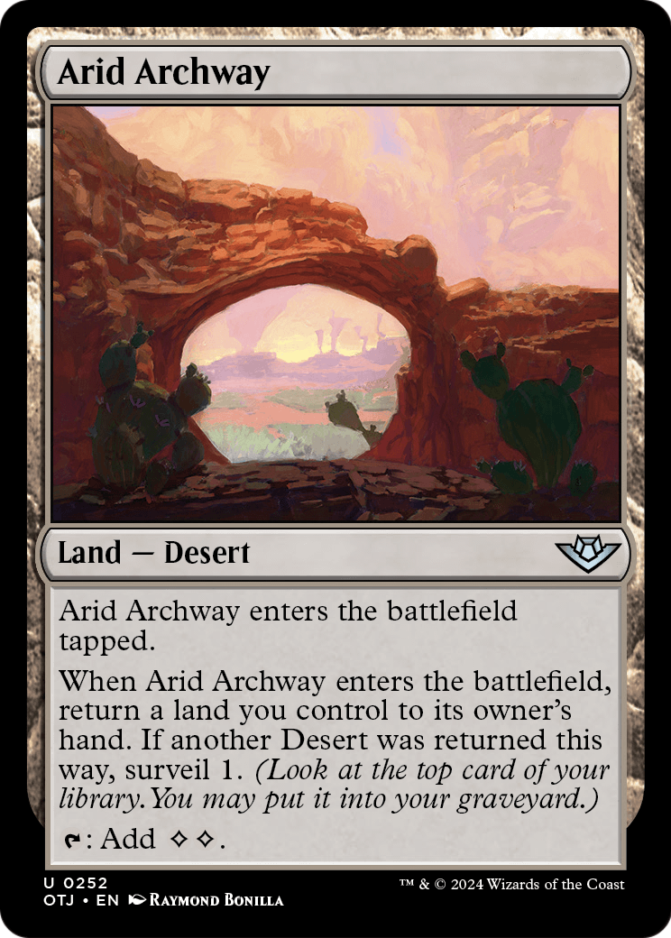 Arid Archway (OTJ-252) [Outlaws of Thunder Junction] Foil