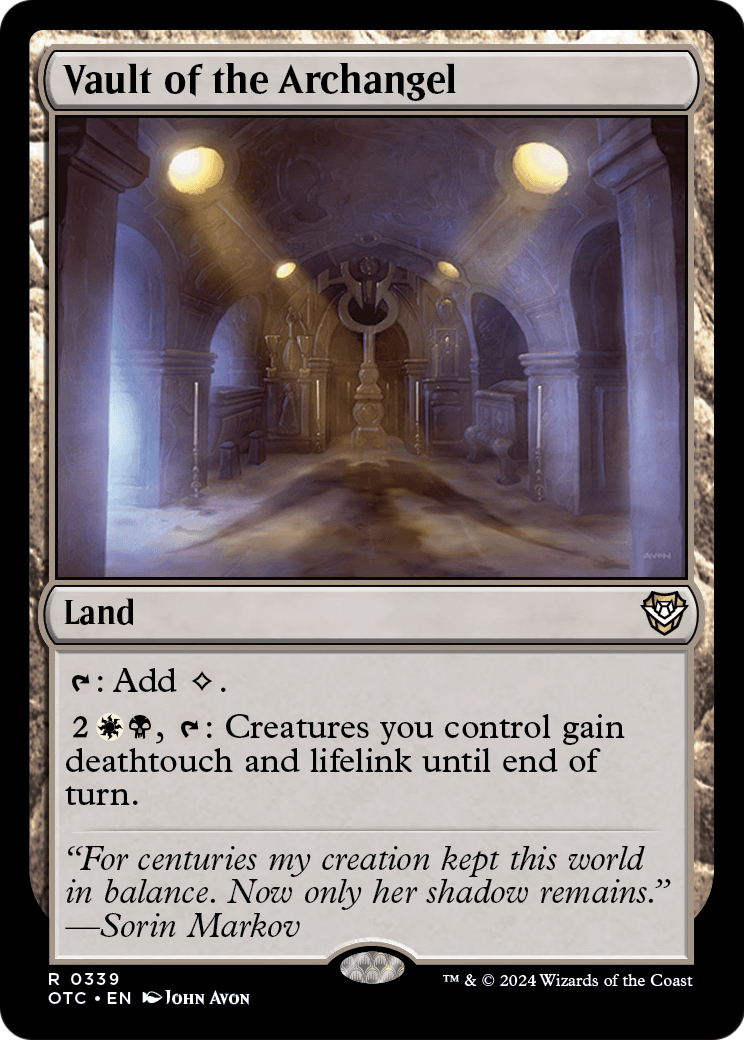 Vault of the Archangel (OTC-339) [Outlaws of Thunder Junction Commander]