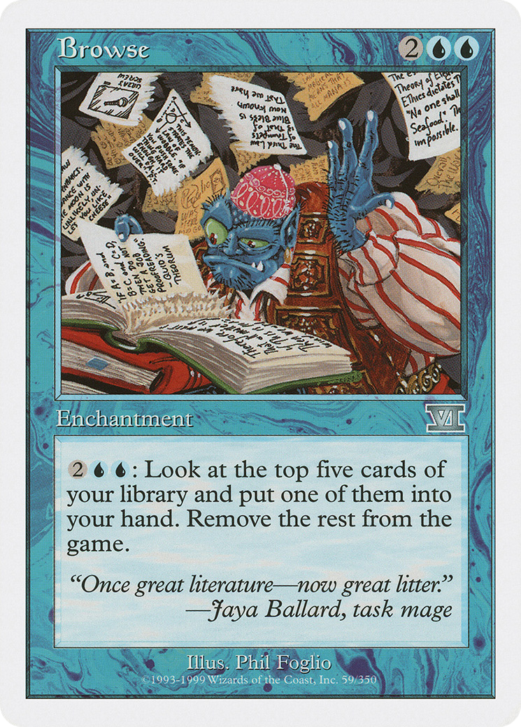Browse (6ED-059) [Classic Sixth Edition]