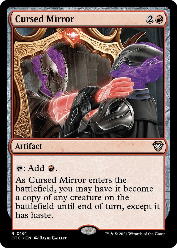Cursed Mirror (OTC-161) [Outlaws of Thunder Junction Commander]