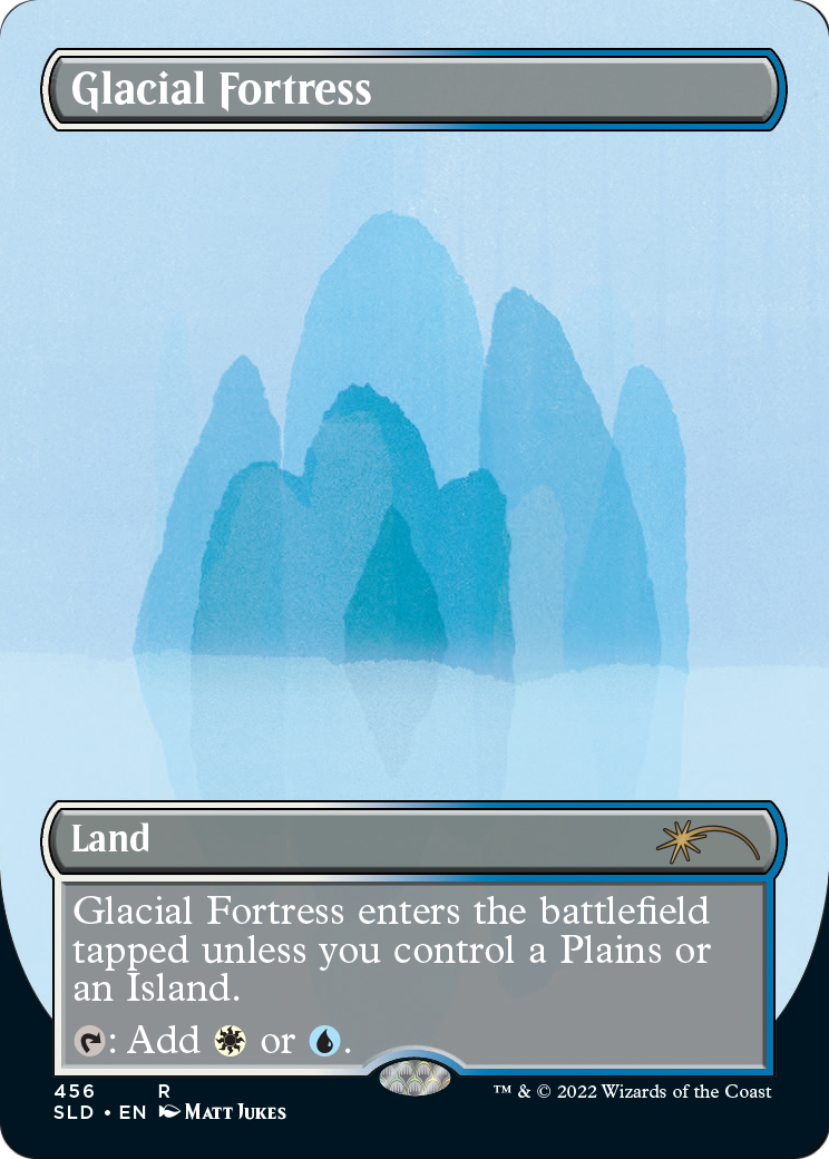 Glacial Fortress (SLD-456) (Borderless) [Secret Lair Drop] Foil