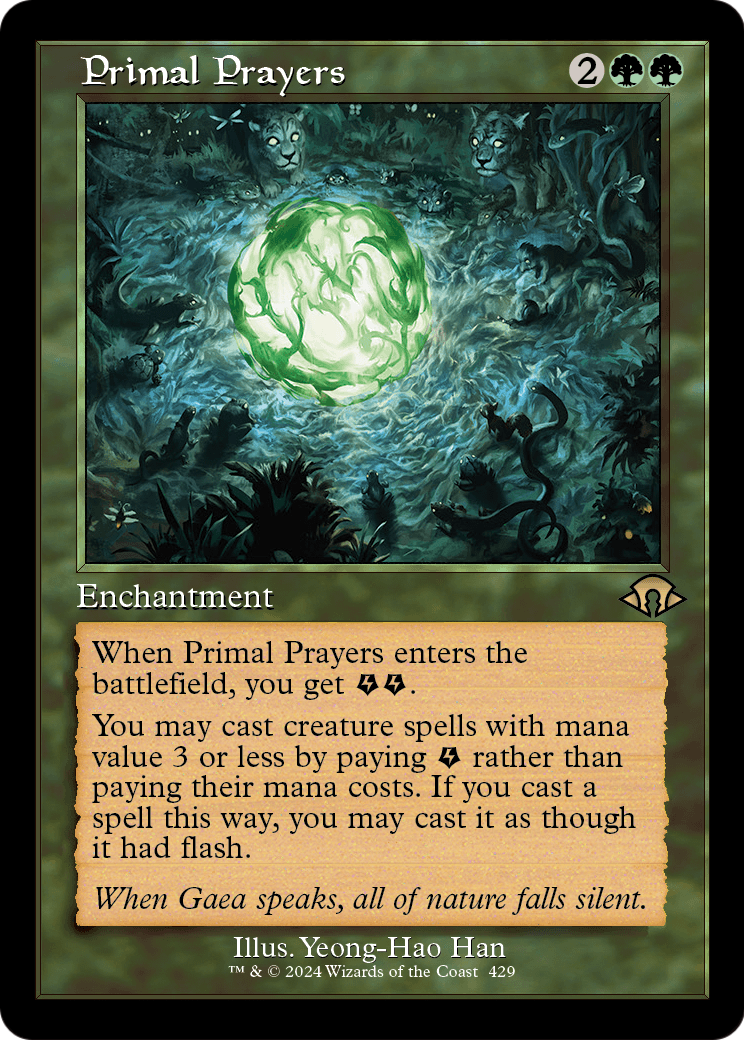 Primal Prayers (Retro Frame) (MH3-429) [Modern Horizons 3] Foil
