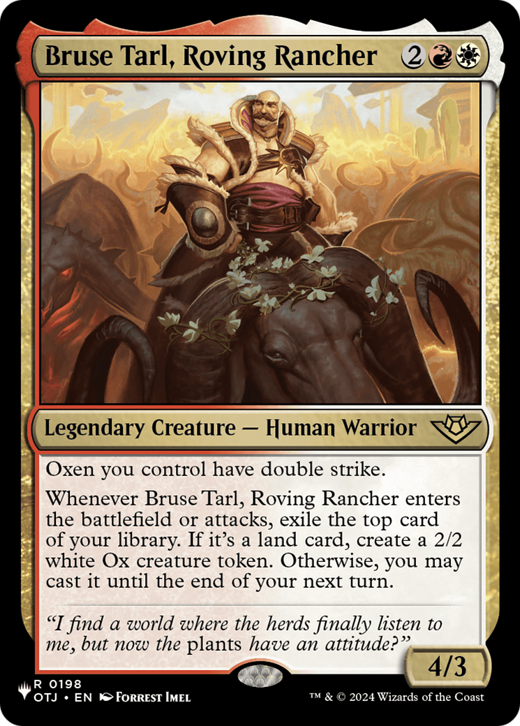 Bruse Tarl, Roving Rancher (LIST-OTJ-198) [The List]