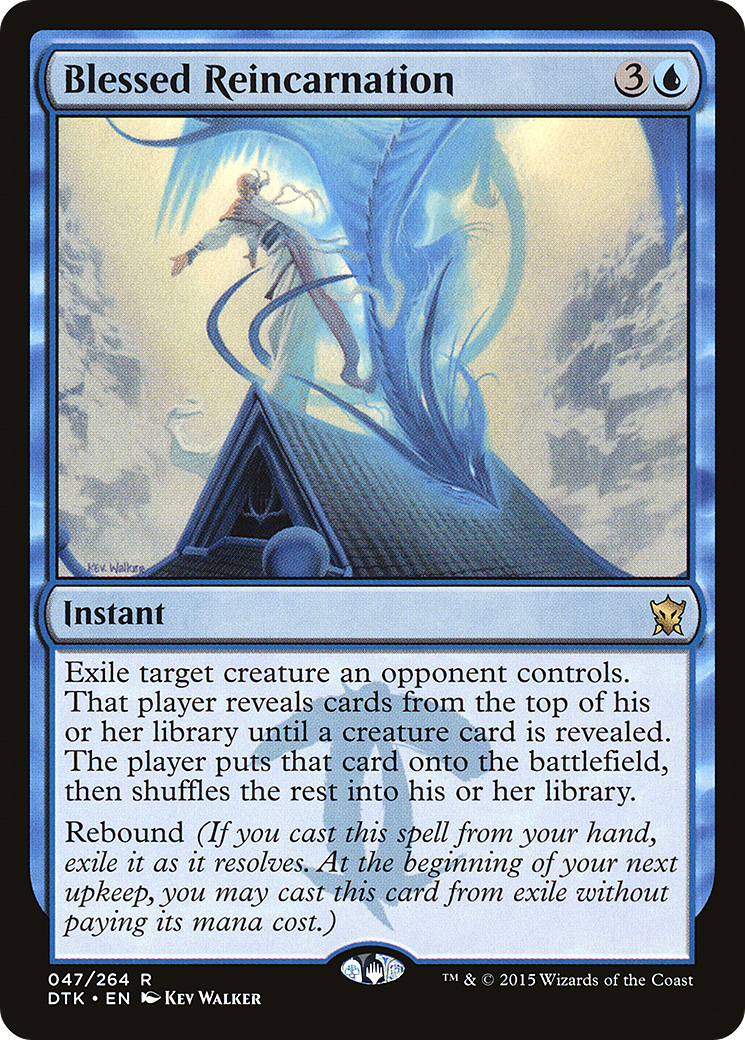 Blessed Reincarnation (DTK-047) [Dragons of Tarkir] Foil