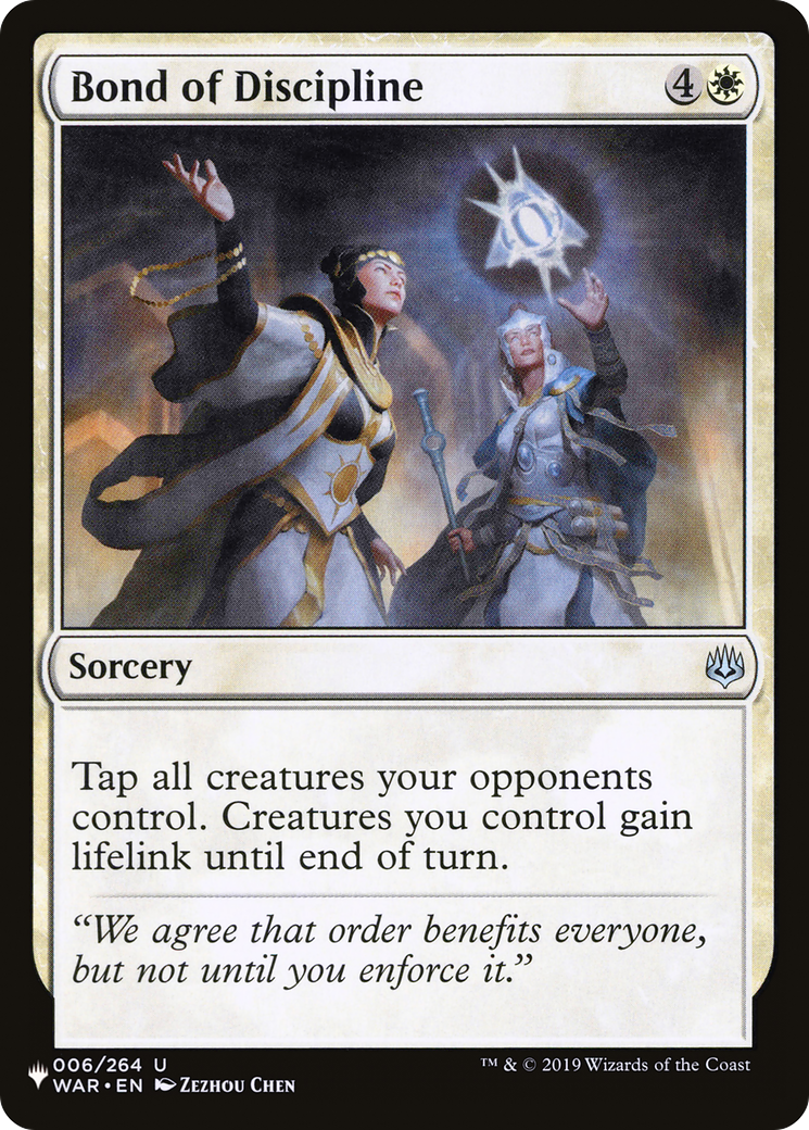 Bond of Discipline (LIST-WAR-6) [The List]
