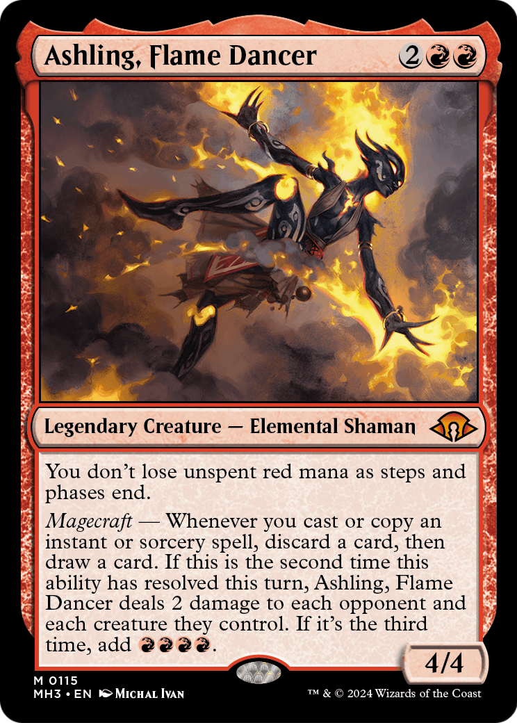 Ashling, Flame Dancer (MH3-115) [Modern Horizons 3] Foil