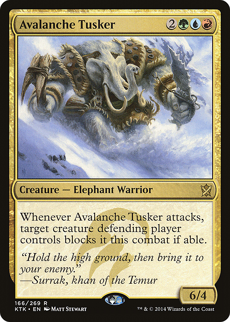 Avalanche Tusker (KTK-166) [Khans of Tarkir]
