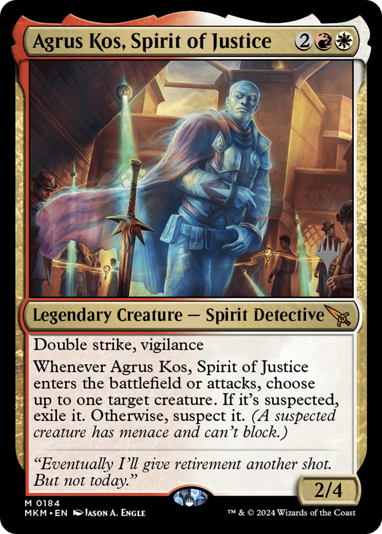 Agrus Kos, Spirit of Justice (PPMKM-184) [Promo Pack: Murders at Karlov Manor Promos]