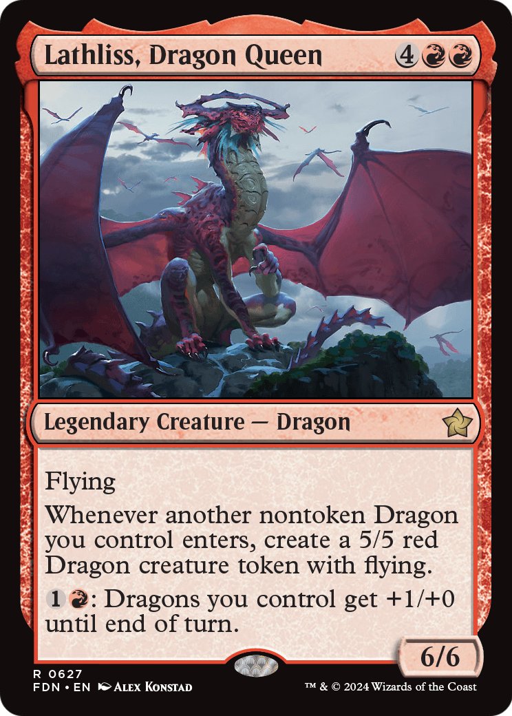 Lathliss, Dragon Queen (FDN-627) [Foundations]