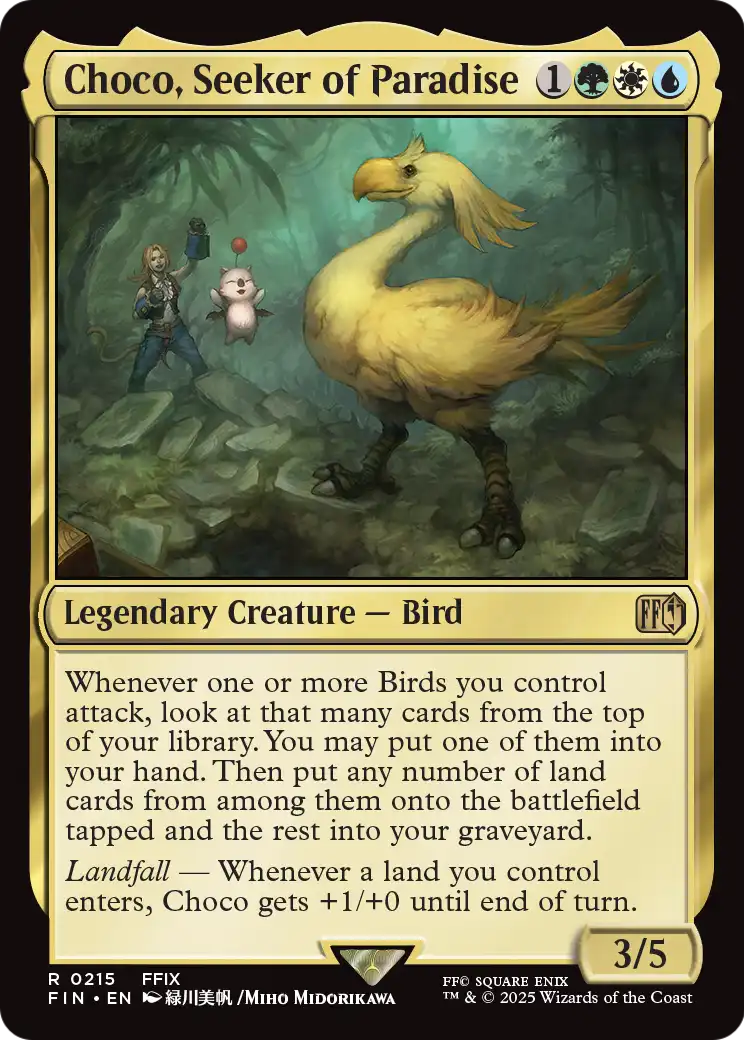 Choco, Seeker of Paradise (FIN-215) [FINAL FANTASY] Foil