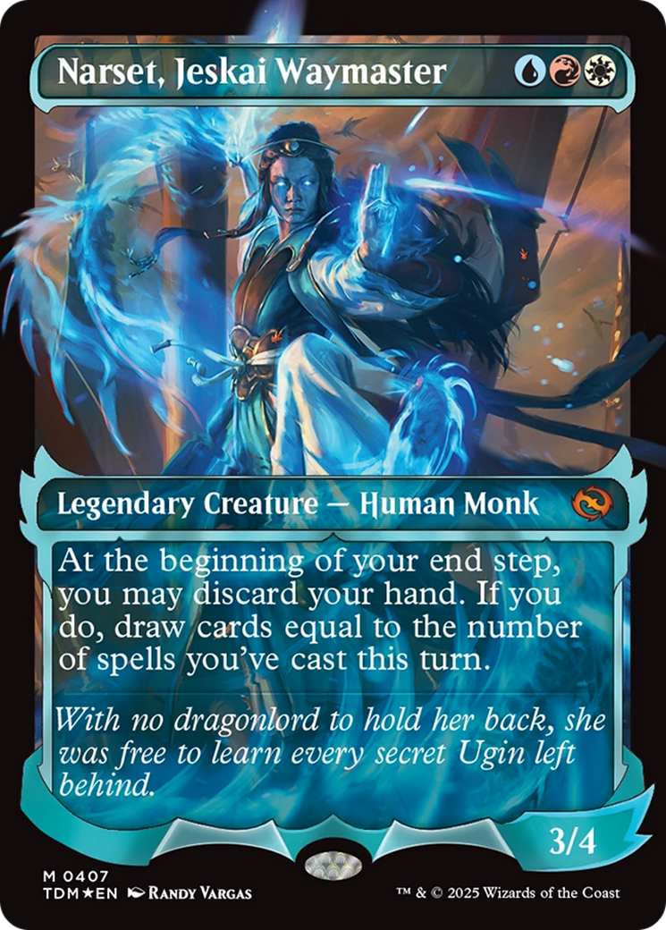 Narset, Jeskai Waymaster (Showcase) (TDM-407) [Tarkir: Dragonstorm] Foil