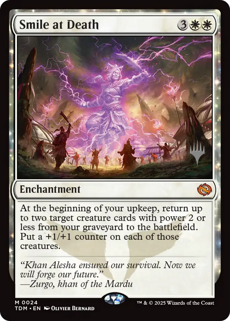 Smile at Death (PPTDM-024) [Promo Pack: Tarkir: Dragonstorm] Foil
