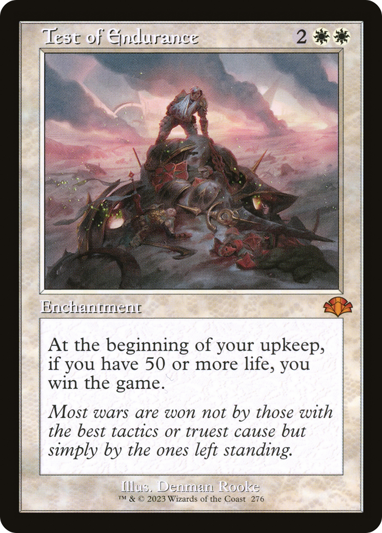 Test of Endurance (Retro Frame) (DMR-276) [Dominaria Remastered]