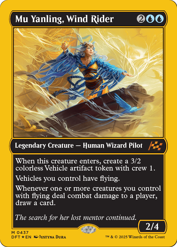 Mu Yanling, Wind Rider (First-Place Foil) (DFT-437) [Aetherdrift] Foil