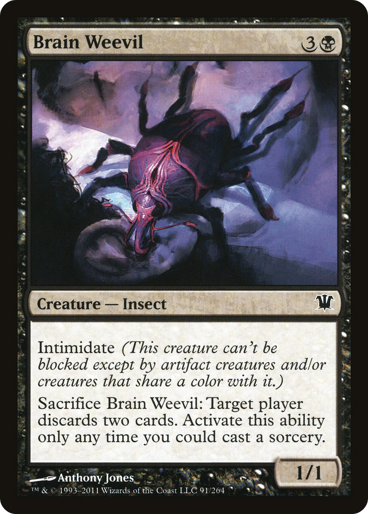 Brain Weevil (ISD-091) [Innistrad] Foil