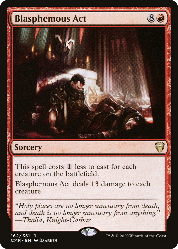 Blasphemous Act (CMR-162) [Commander Legends] Foil