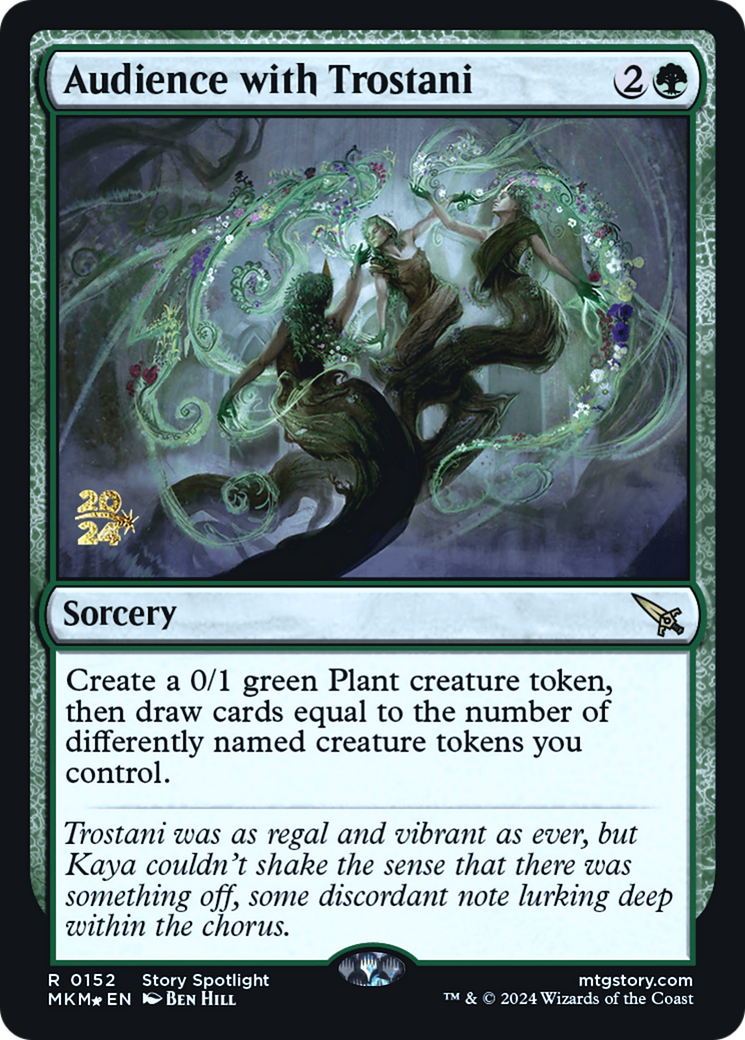 Audience with Trostani (PRE-152) [Murders at Karlov Manor Promos] Foil