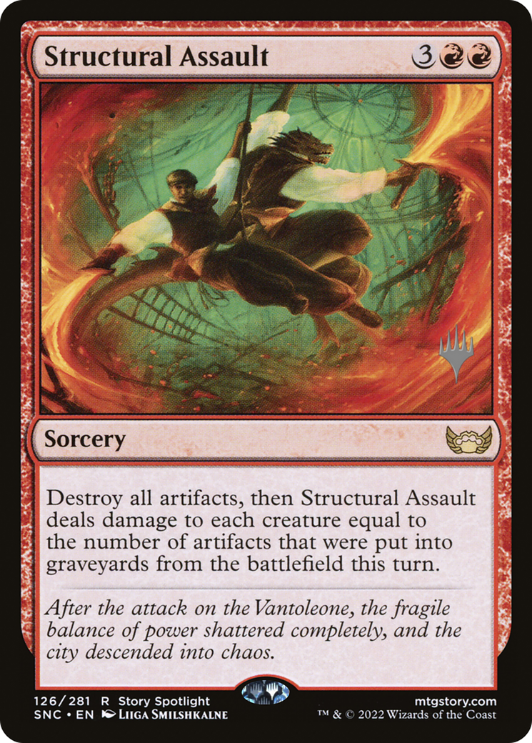 Structural Assault (PPSNC-126) [Promo Pack: Streets of New Capenna Promos] Foil