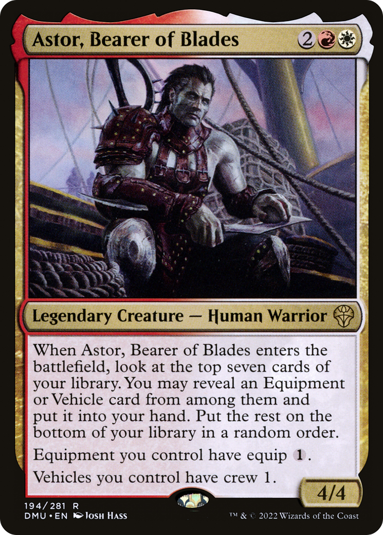 Astor, Bearer of Blades (DMU-194) [Dominaria United] Foil