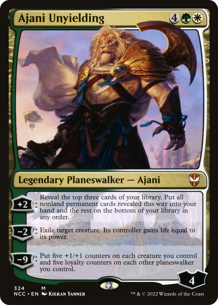 Ajani Unyielding (NCC-324) [New Capenna Commander]