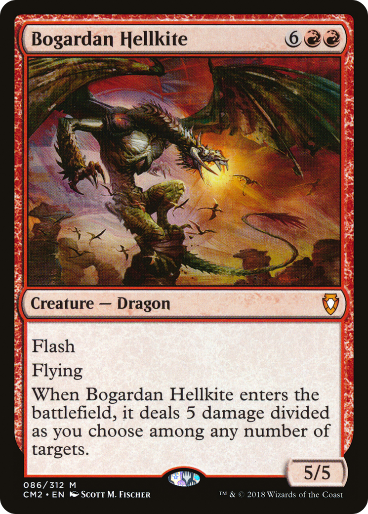 Bogardan Hellkite (CM2-086) [Commander Anthology Volume II]