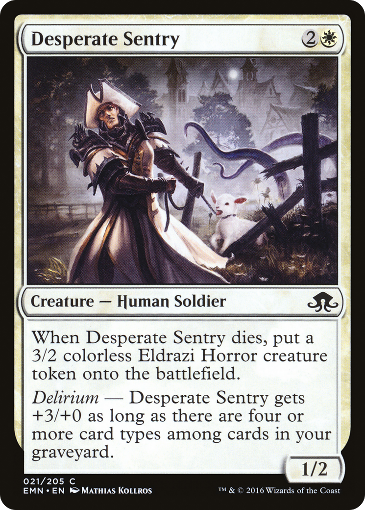 Desperate Sentry (EMN-021) [Eldritch Moon] Foil