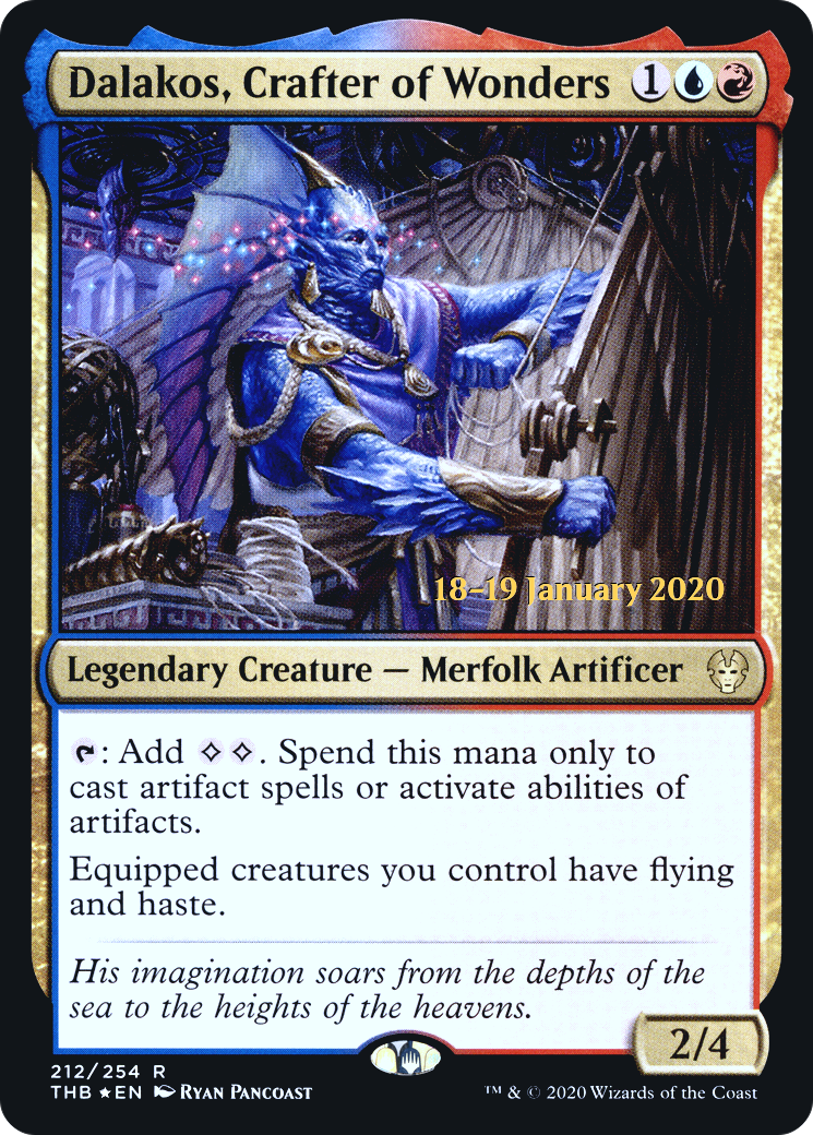 Dalakos, Crafter of Wonders (PRE-212S) [Theros Beyond Death Promos] Foil