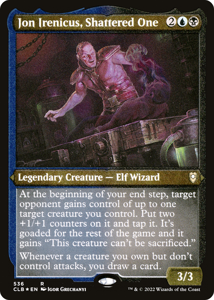 Jon Irenicus, Shattered One (Foil Etched) (CLB-536) [Commander Legends: Battle for Baldur's Gate] Foil