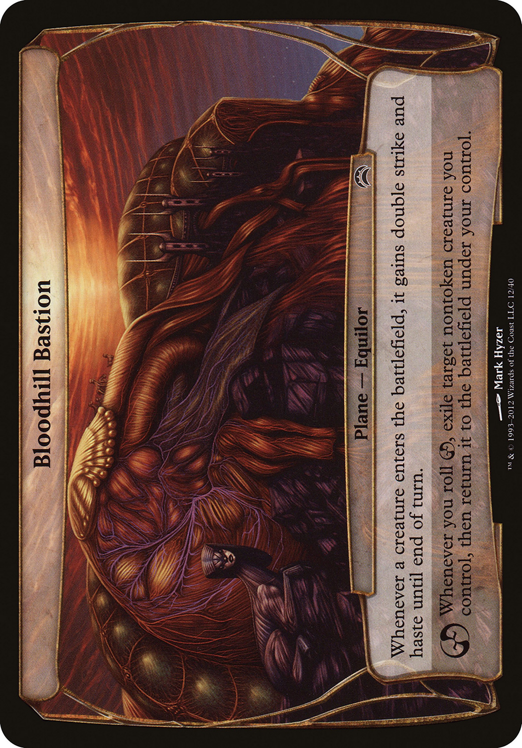 Bloodhill Bastion (Planechase 2012) (OVER-012) [Planechase 2012 Planes]