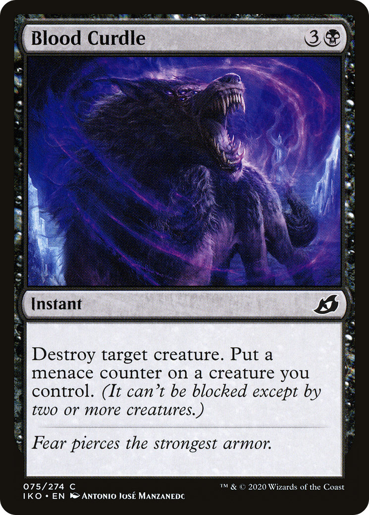 Blood Curdle (IKO-075) [Ikoria: Lair of Behemoths] Foil