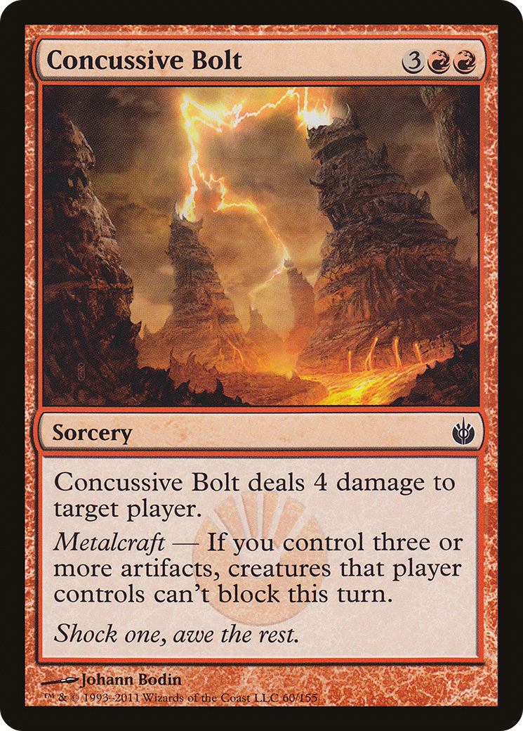 Concussive Bolt (MBS-060) [Mirrodin Besieged] Foil