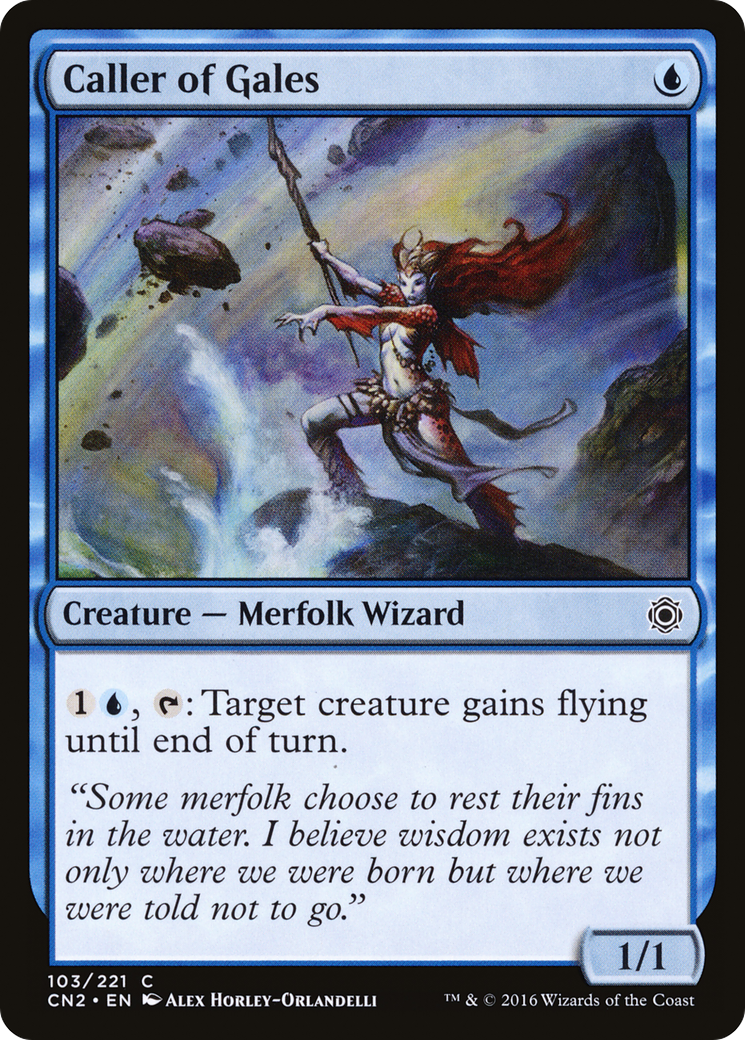 Caller of Gales (CN2-103) [Conspiracy: Take the Crown] Foil