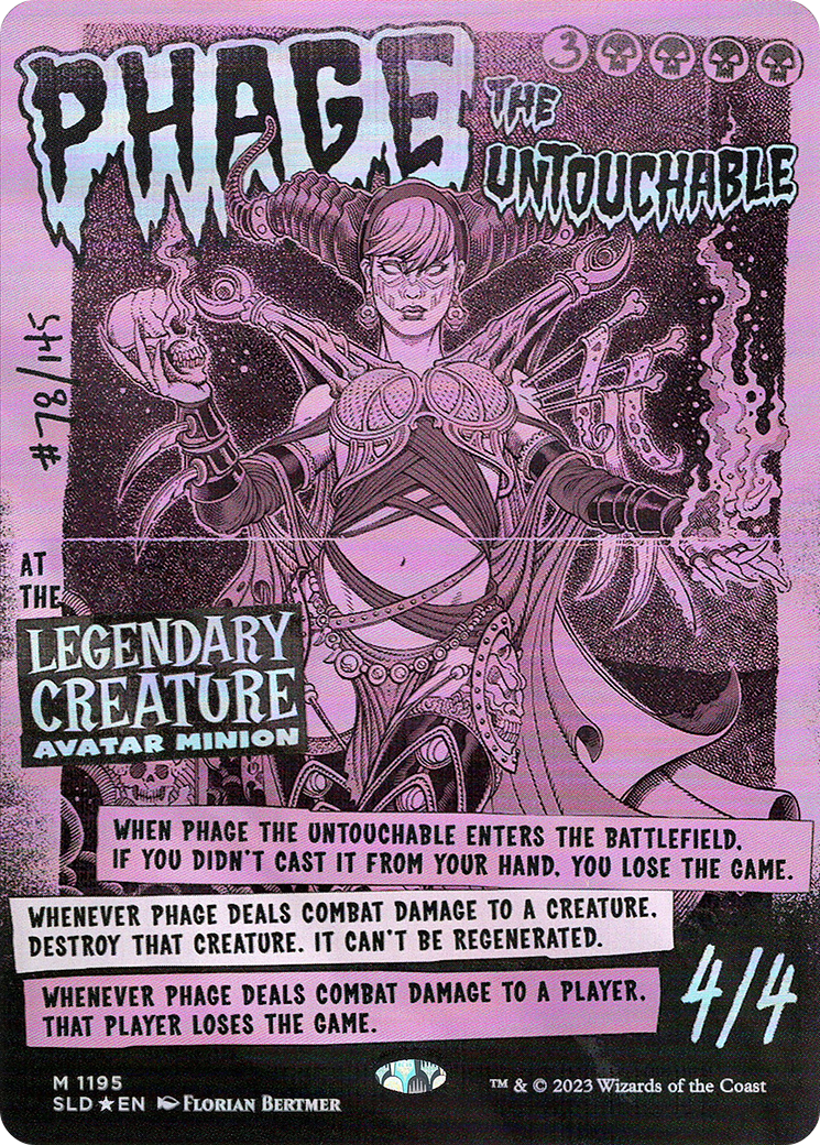 Phage the Untouchable (SLD-1195) (Borderless) [Secret Lair Drop] Foil