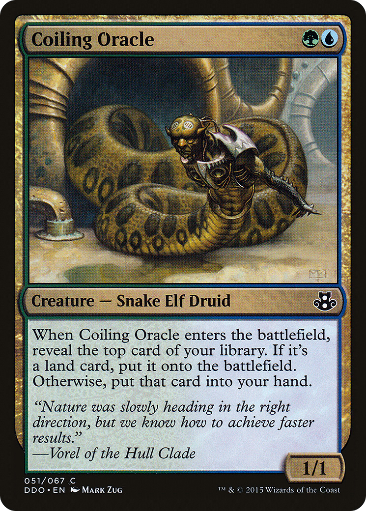 Coiling Oracle (DDO-051) [Duel Decks: Elspeth vs. Kiora]