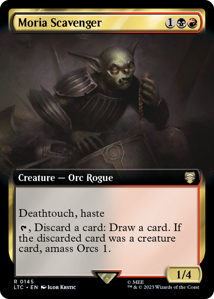 Moria Scavenger (Extended Art) (LTC-145) [Tales of Middle-earth Commander] Foil